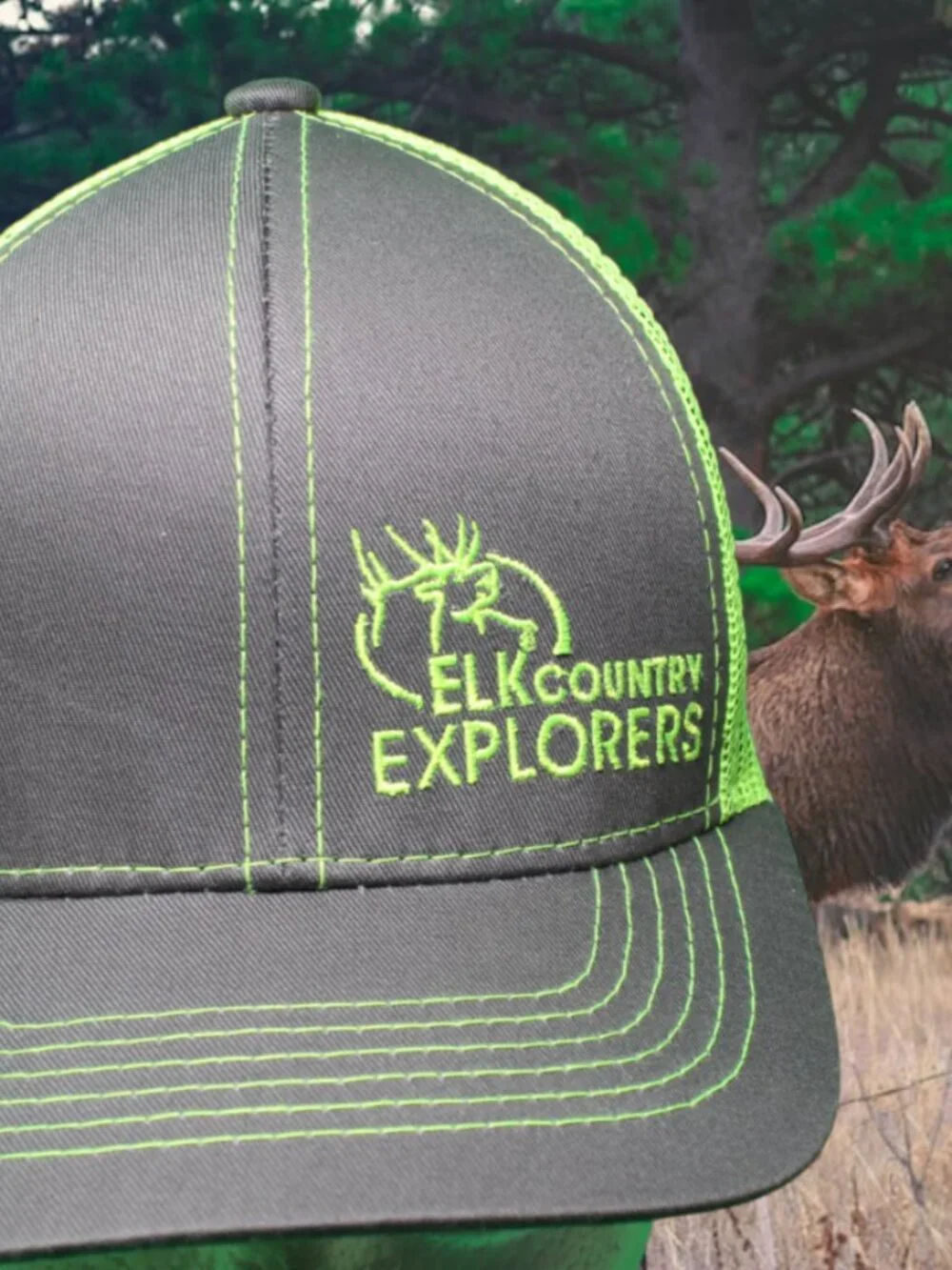 RMEF Elk Country Explorers Rocky mountain Hat Cap New Youth Hunting bugle wapiti